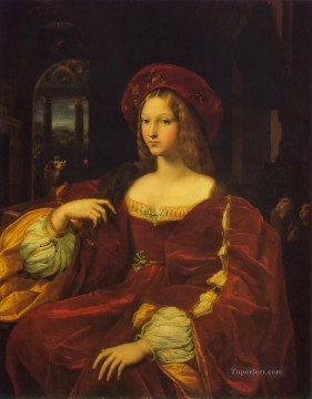 Juana de Aragón maestro renacentista Rafael Pinturas al óleo